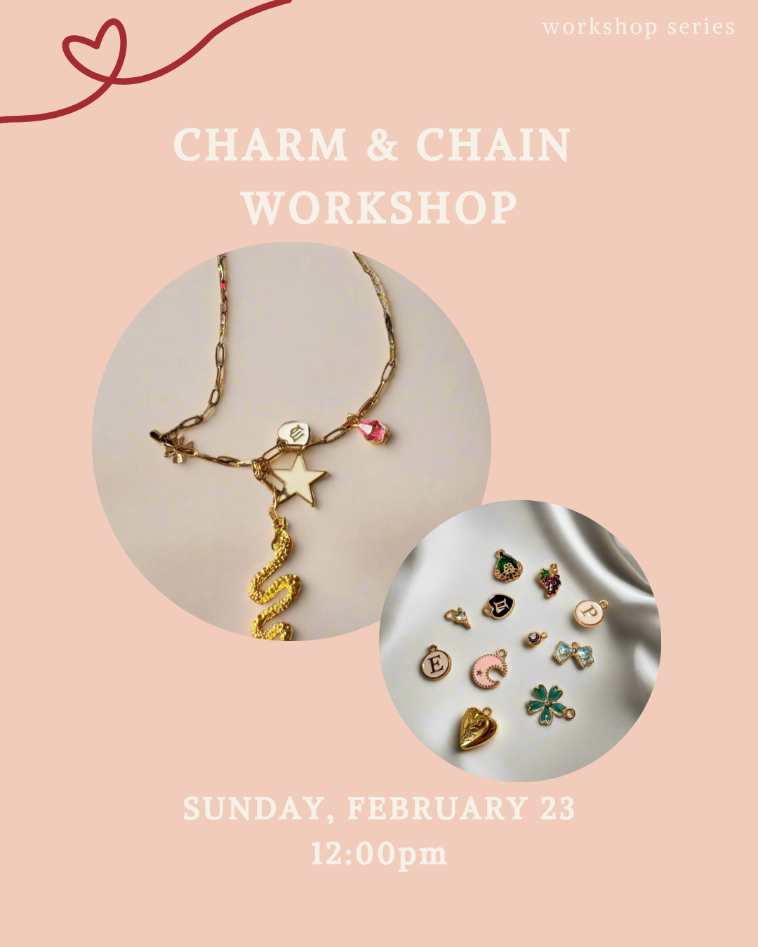 Charm Necklace Workshop with Interlinked - February 23, 2025