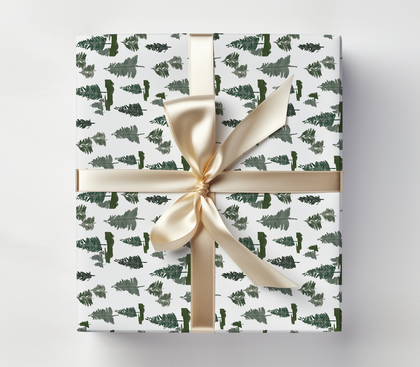 Watercolor Holiday Trees Wrapping Paper - Set of 3