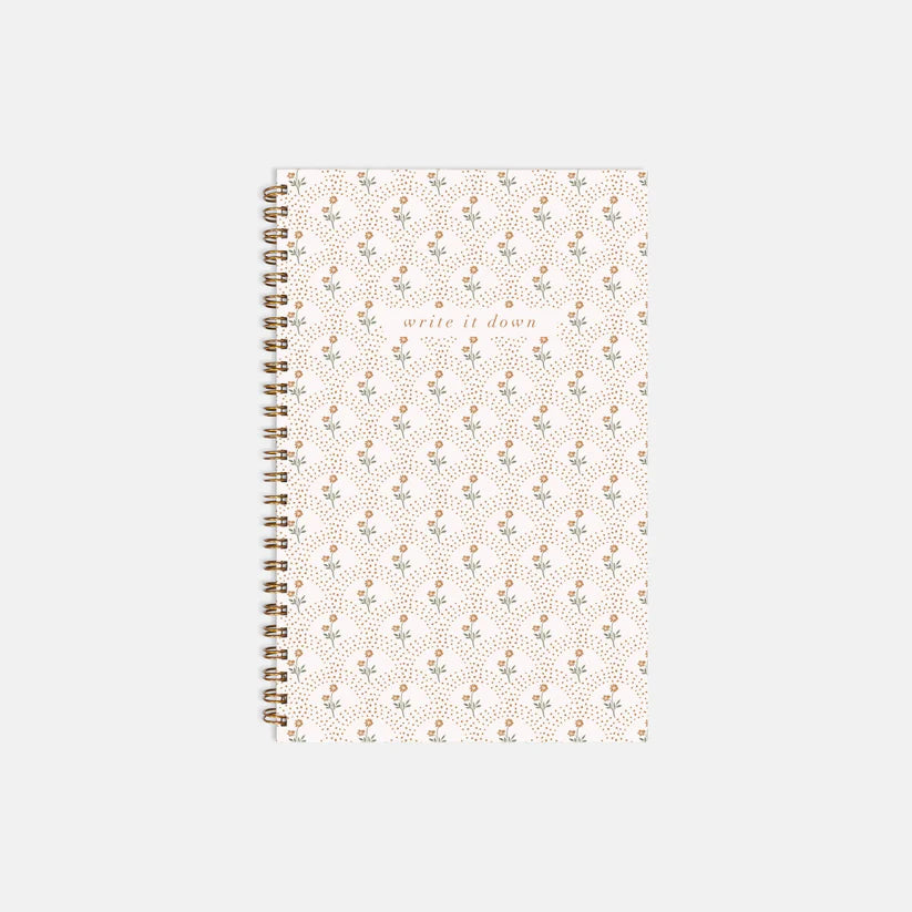 Floral Notebook 5.5x8.5