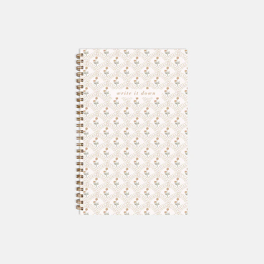 Floral Notebook 5.5x8.5