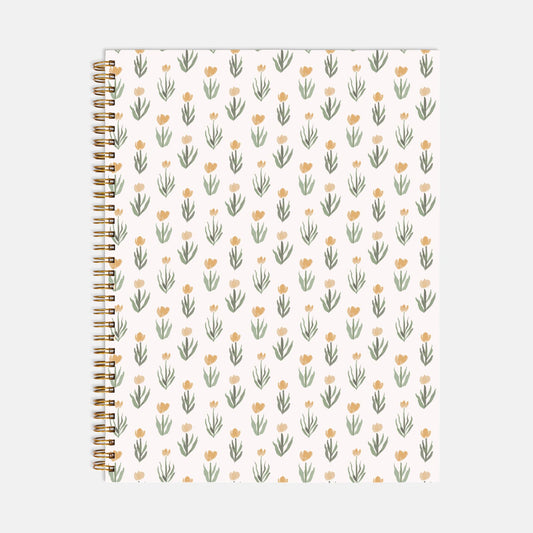 Lined Floral Notebook 8.5x11