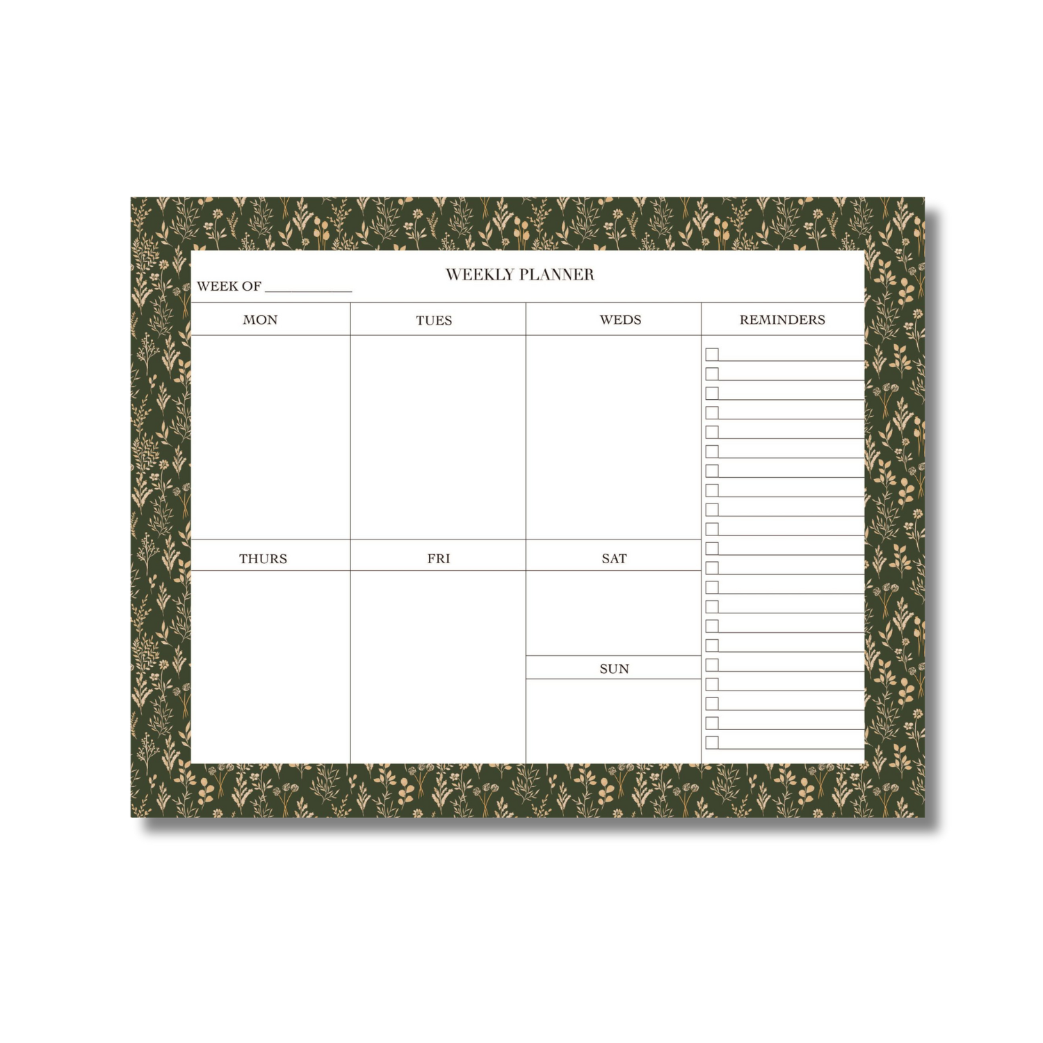 JJ Paperie & Co Cute Weekly Planner Stationery Shop CT