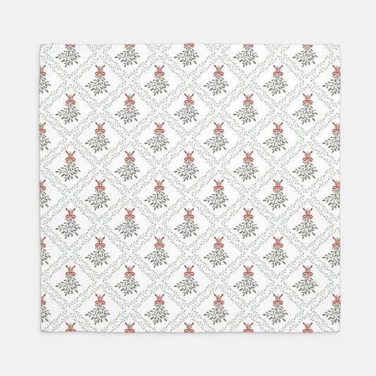 Holiday Mistletoe Napkins - Set of 4