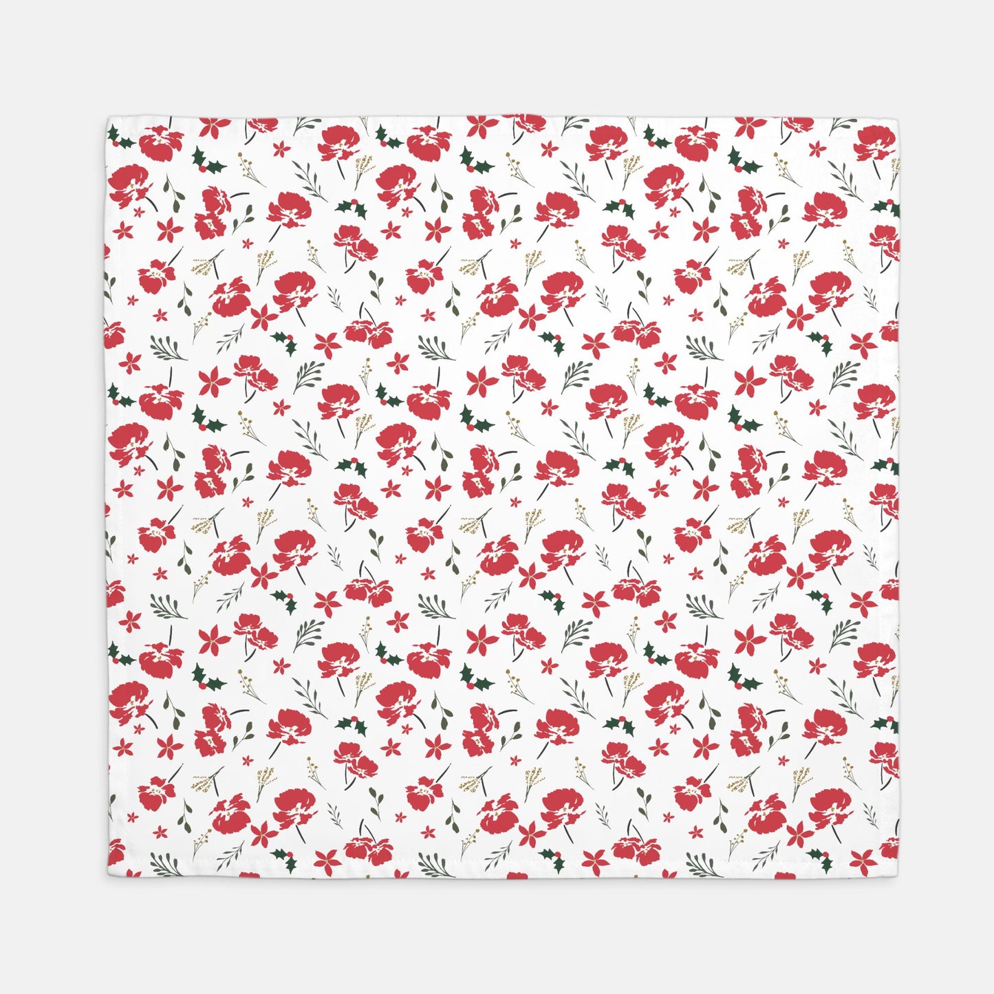 Holiday Floral Napkins - Set of 4