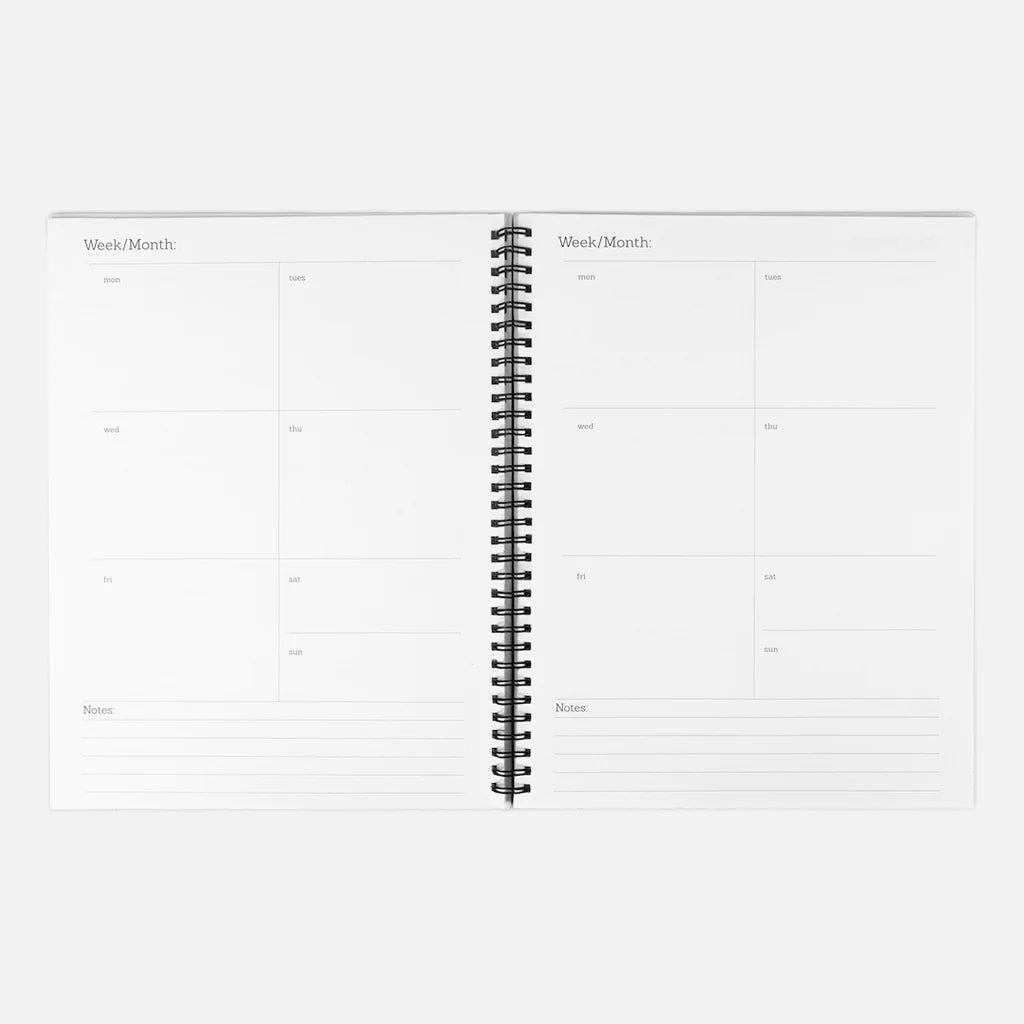 Green Dainty Flowers Undated 2024-2025 Planner